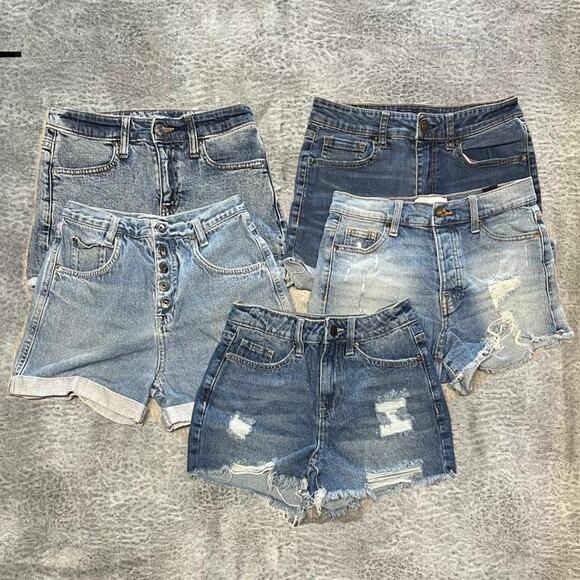 Womens bundle of 5 jean shorts - Picture 1 of 6